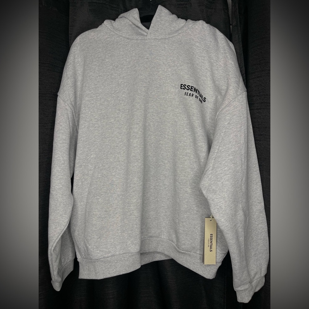 Fear of God Essentials grey hoodie Large